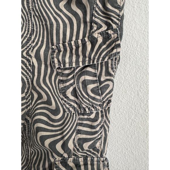Urban Outfitters BDG Y2K Retro Swirl Print Utility Cargo Jogger Pants Size Small - Picture 8 of 15